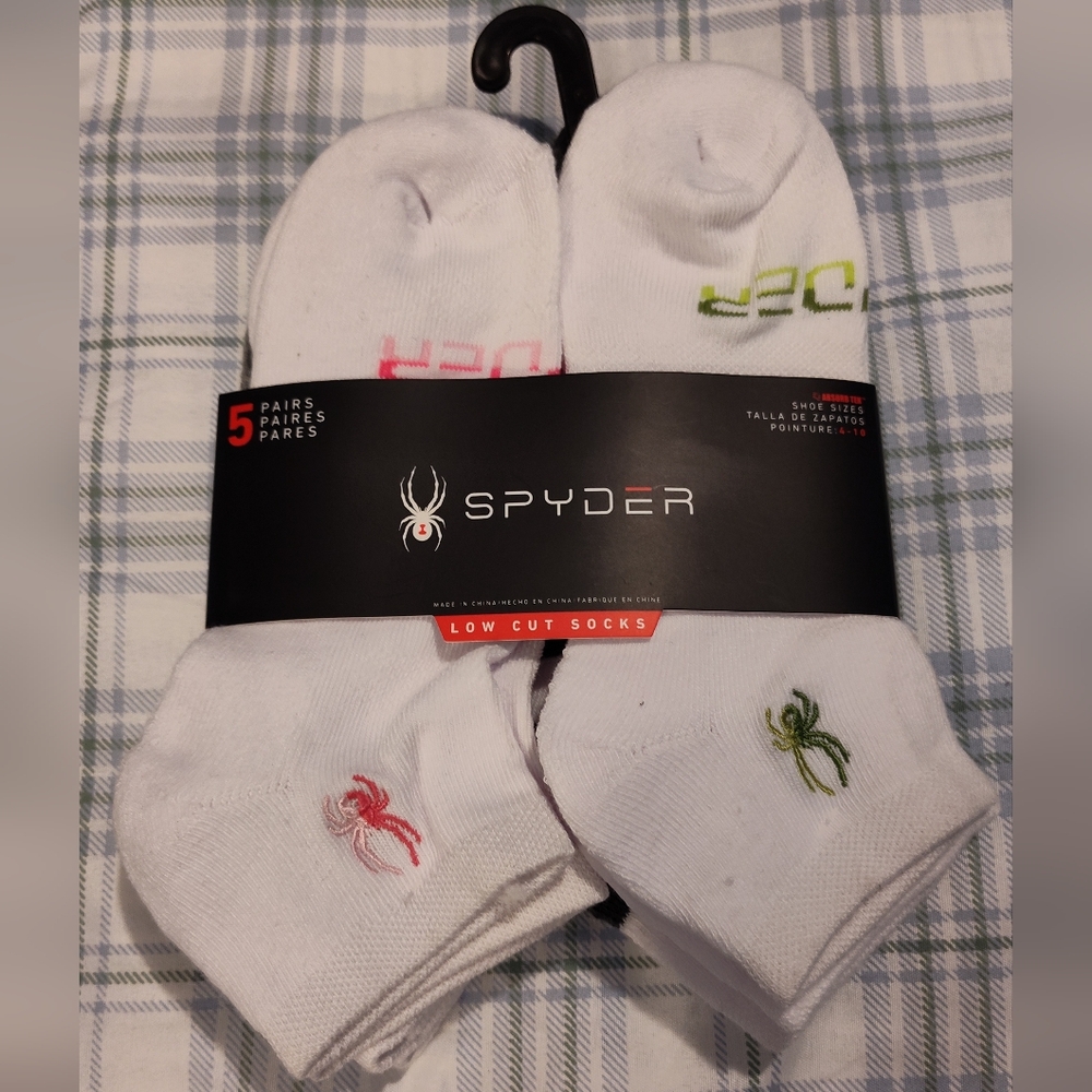 NWT! Spyder Low Cut Socks 5pk